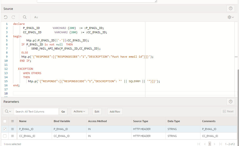 Invoke Web Services using APEX_WEB_SERVICE in Oracle APEX