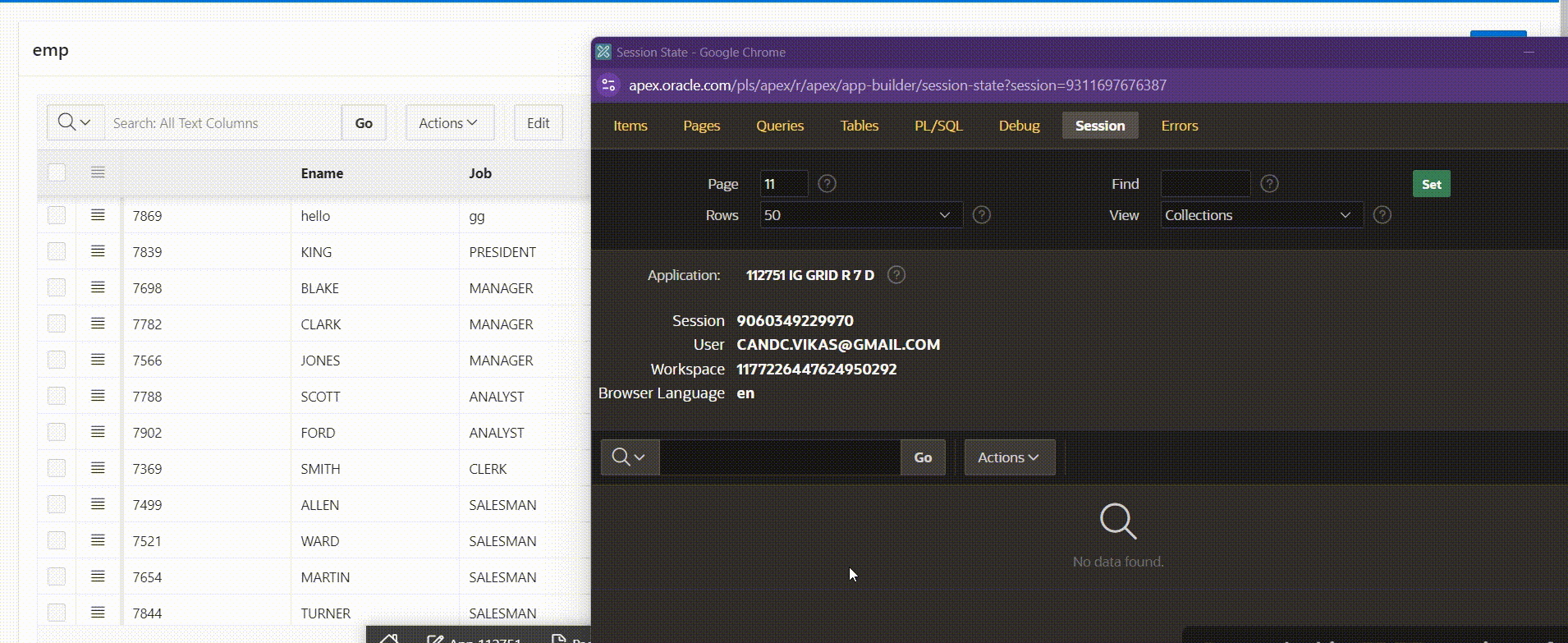 Advanced-Data Processing in Oracle APEX: Interactive Grid to Collection