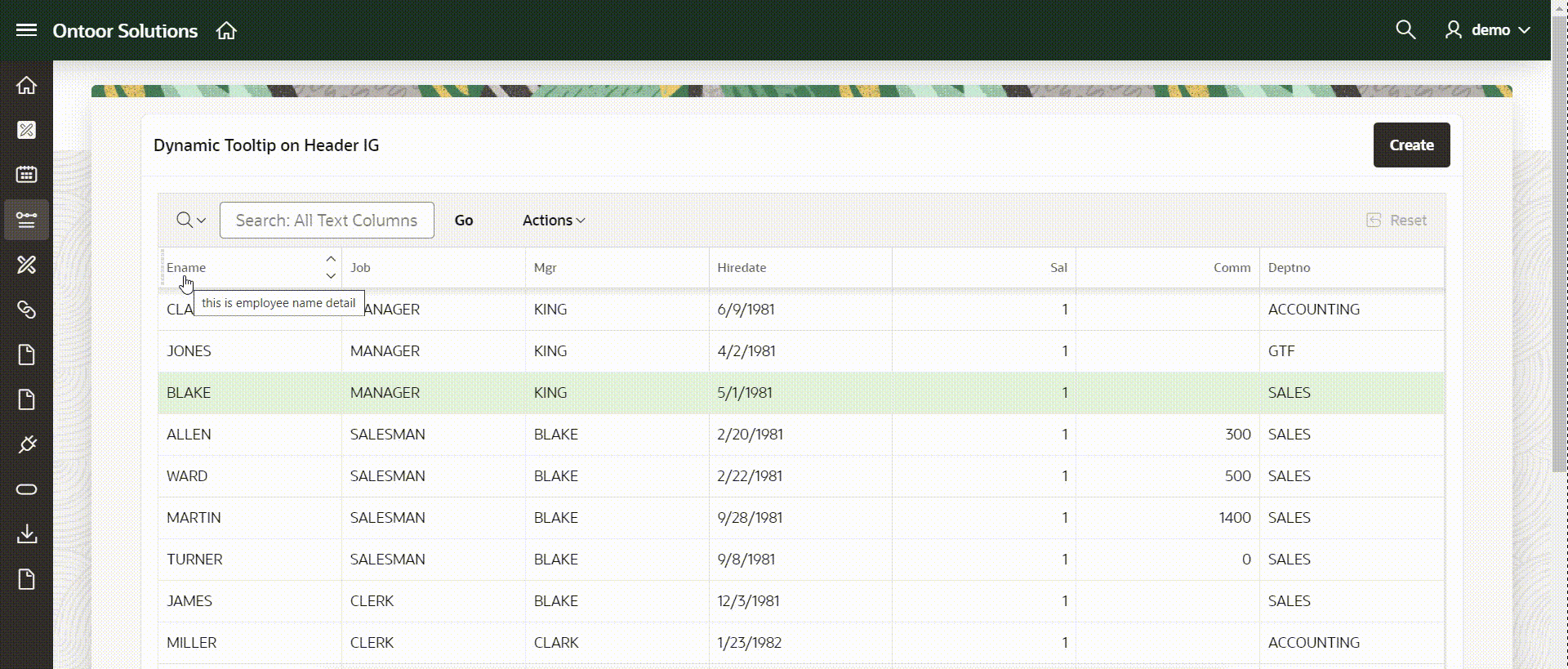 Improve User Experience with Dynamic Column Tooltips in Oracle APEX Interactive Grids